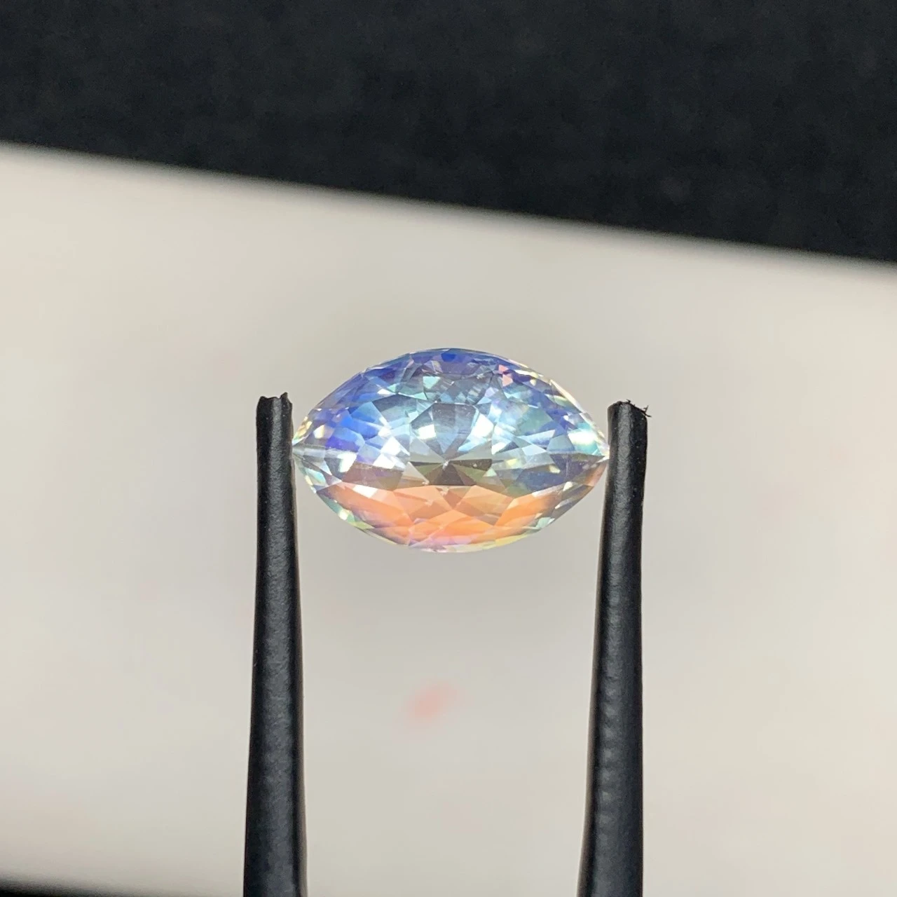 4.70ct Natural Rainbow Moonstone Marquise Shape Loose Gemstone — view 6